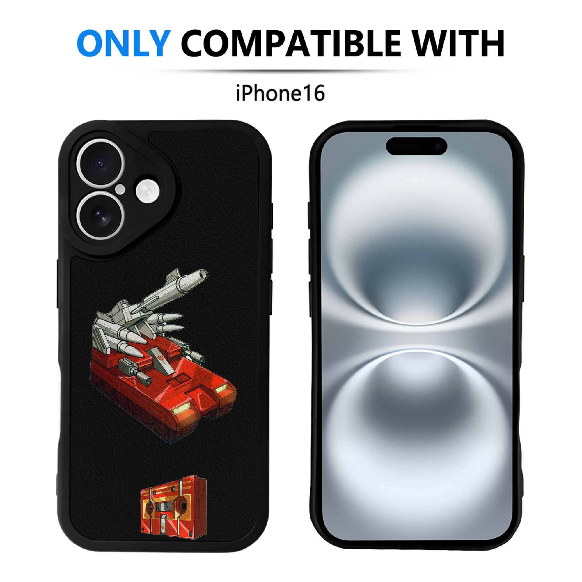 （画像用）  【iPhone 16シリーズ対応】シリコンスマホケース（レザー調） 材質：シリコン